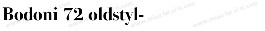 Bodoni 72 oldstyl字体转换
